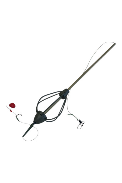 Montura Crap Momitor 60g cu Tija si Fir de par, Nr.6, Lazy Fish