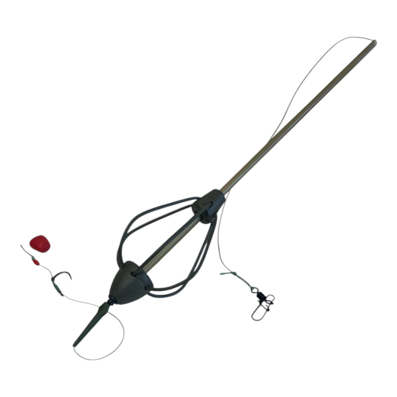Montura Crap Momitor 60g cu Tija si Fir de par, Nr.6, Lazy Fish
