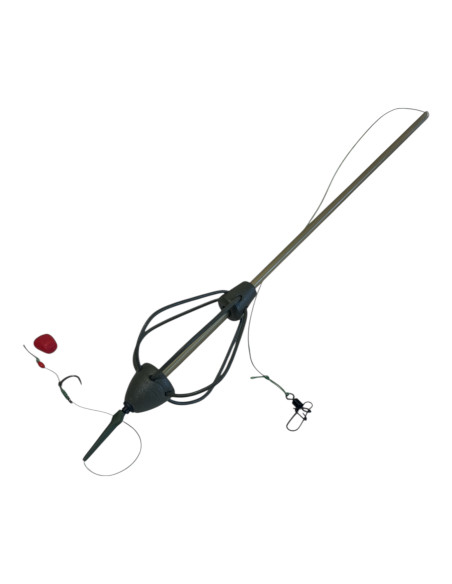 Montura Crap Momitor 60g cu Tija si Fir de par, Nr.6, Lazy Fish