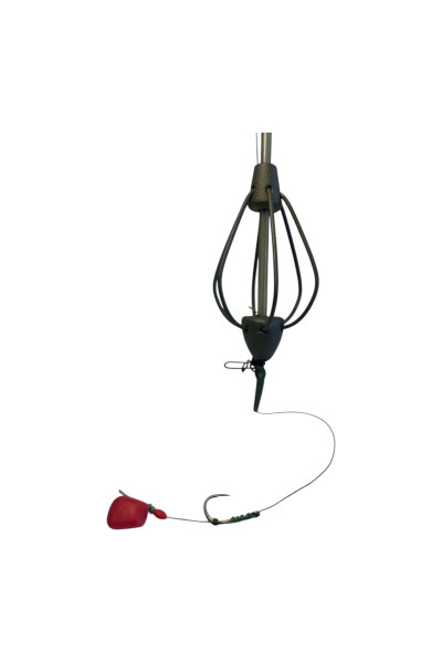 Montura Crap Momitor 60g cu Tija si Fir de par, Nr.6, Lazy Fish 2