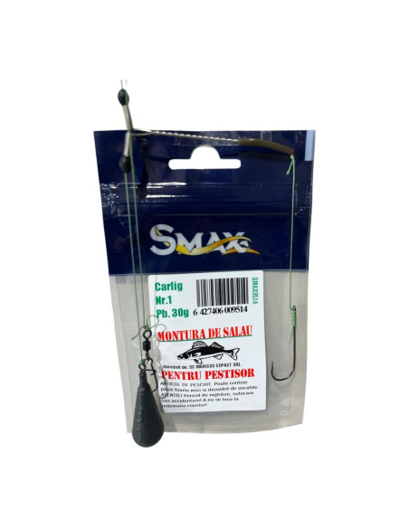 Montură pescuit șalău pentru peștișor viu – SMAX Premium