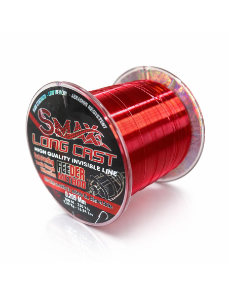 Fir monofilament, Smax Method Feeder Long Cast, Red, 300m