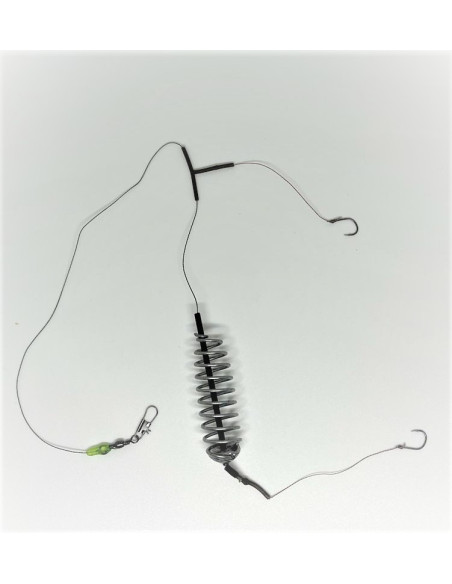 Montură pescuit caras și plătică cu 2 cârlige – SMAX