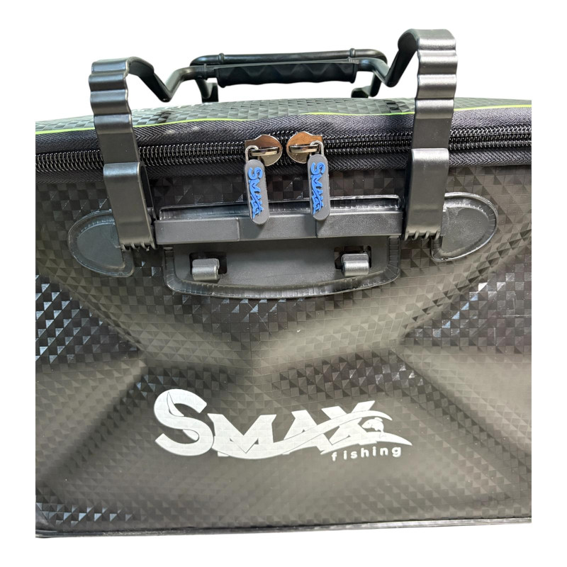 Geantă PVC pentru Accesorii Pescuit Smax Fishing Rezistentă la Apă, 49×28×28 cm, Rigla 50 cm