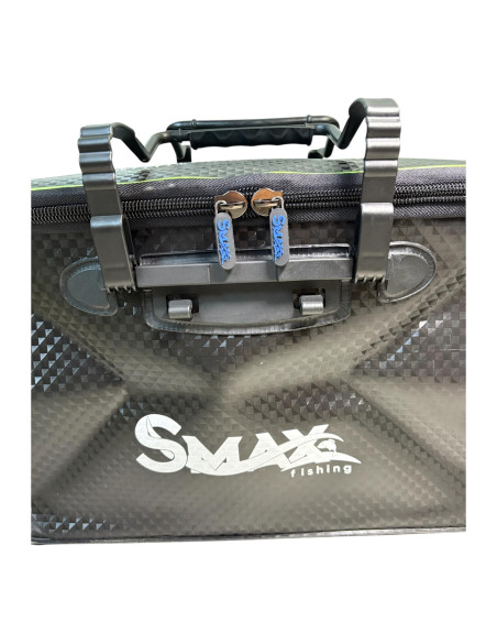 Geantă PVC pentru Accesorii Pescuit Smax Fishing Rezistentă la Apă, 49×28×28 cm, Rigla 50 cm