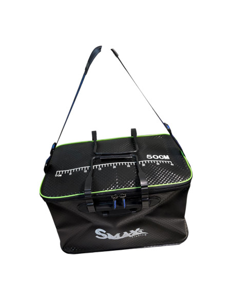 Geantă PVC pentru Accesorii Pescuit Smax Fishing Rezistentă la Apă, 49×28×28 cm, Rigla 50 cm
