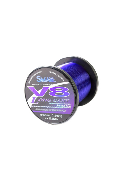 Fir Monofilament Smax V8 Long Cast Purple 1200m