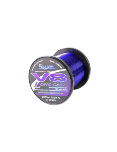 Fir Monofilament Smax V8 Long Cast Purple 1200m