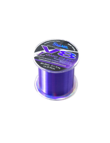 Fir Monofilament Smax V8 Long Cast Purple 300m