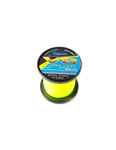 Fir Monofilament Smax V8 Long Cast Yellow 1200m