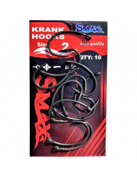 Carlige crap Smax Krank, 10 buc./plic