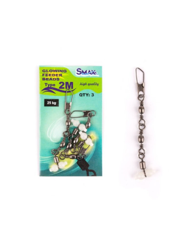Varteje cu agrafa Smax Glowing Feeder Beads