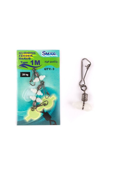 Varteje cu agrafa Smax Glowing Feeder Beads 2