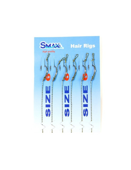 Montura Smax Hair Rigs Curve Shank  6buc/plic
