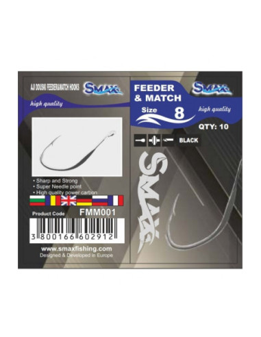 Carlige Smax Feeder & Match, 10buc./plic