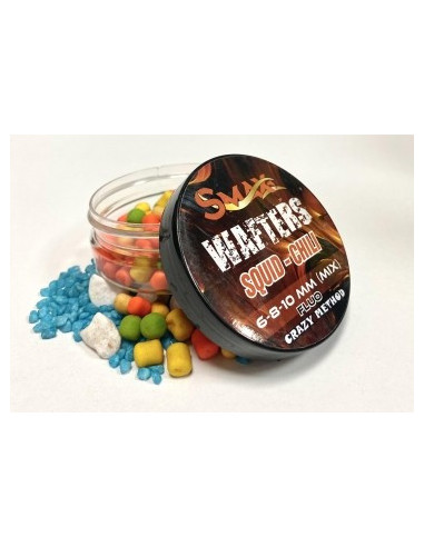 Wafter Fluo Mix Smax 6-8-10mm Squid & Chilli