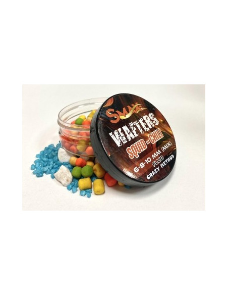 Wafter Fluo Mix Smax 6-8-10mm Squid & Chilli