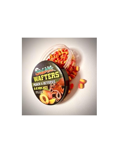 Wafter Fluo Mix Smax 6-8mm Peach & Octopus