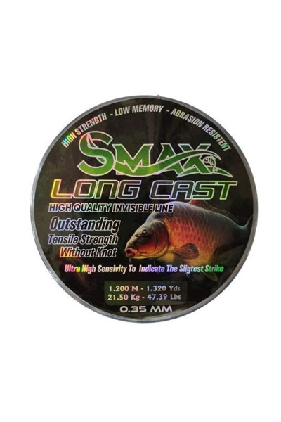 Fir Monofilament Smax 3D Long Cast, Camo, 1200m