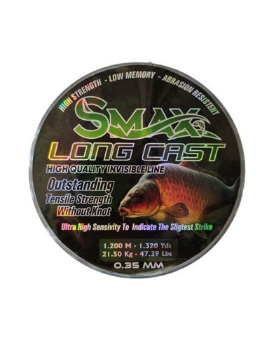 Fir Monofilament Smax 3D Long Cast, Camo, 1200m
