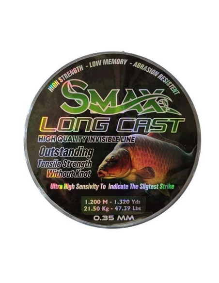 Fir Monofilament Smax 3D Long Cast, Camo, 1200m