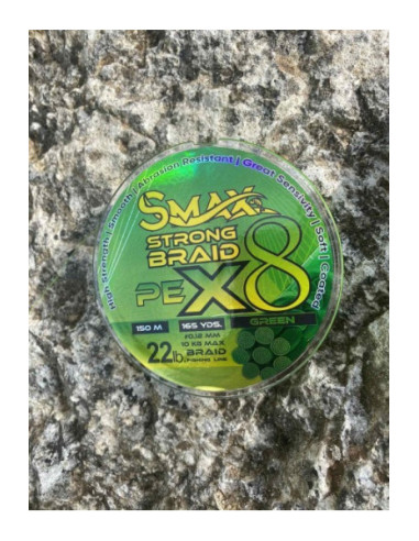 Fir Textil Smax Strong Braid X8, Verde, 150m