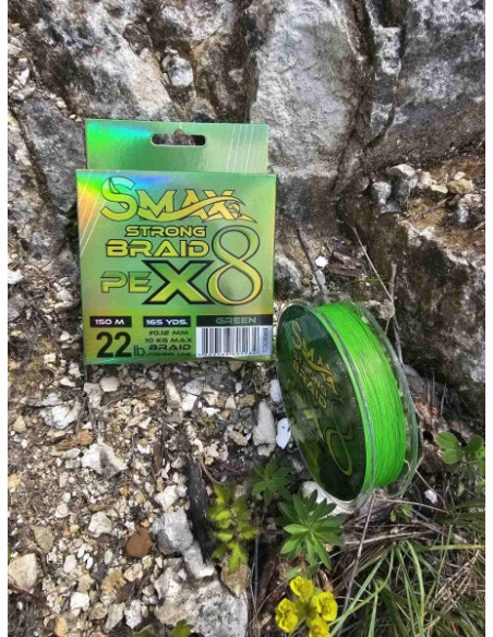 Fir Textil Smax Strong Braid X8, Verde, 150m