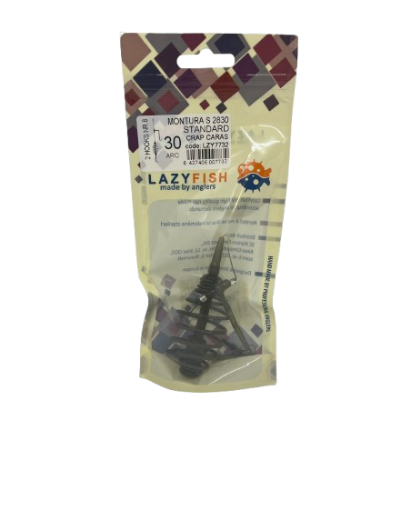 Montura pescuit standard crap si caras, arc 30g, 2 carlige Nr.8