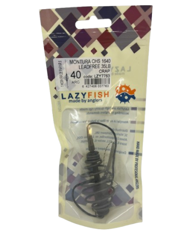 Montura pescuit crap/caras arc 40g, 1 carlig Nr.6, Leadfree 35LB - CHS1640