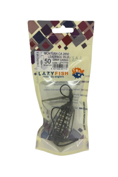 Montura pescuit crap/caras momitor 50g, 2 carlige NR.8 / Leadfree 35LB - CA2850 2