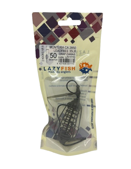 MONTURA CA2850 MOMITOR 50G / CRAP CARAS / 2HOOKS NR.8 / LEADFREE 35LB