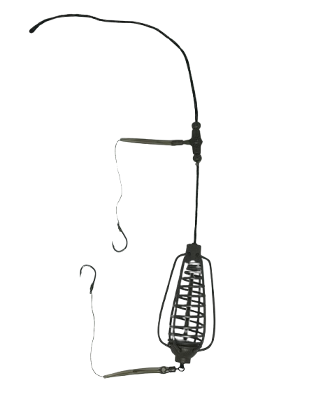 Montura pescuit crap/caras momitor 40g cu 2 carlige Nr.6 – Lazy Fish CA2640