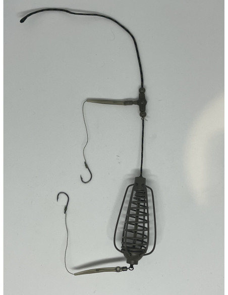 Montură pescuit crap/caras momitor 40g cu 2 cârlige Nr.6 – Lazy Fish CA2640
