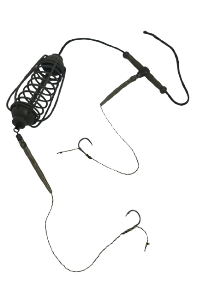 Montura pescuit crap/caras momitor 50g cu 2 carlige Nr.6 – Lazy Fish CHA2650