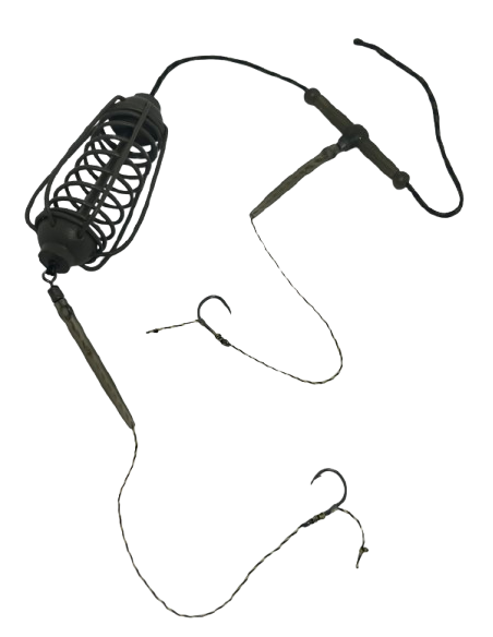 Montura pescuit crap/caras momitor 50g cu 2 carlige Nr.6 – Lazy Fish CHA2650