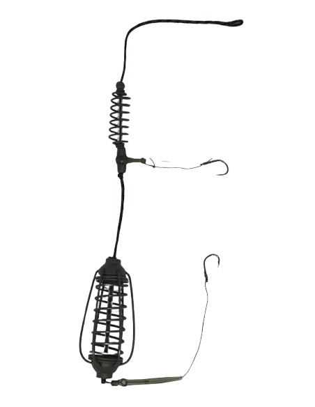 Montura pescuit universala crap/caras momitor x2 50g cu 2 carlige Nr.6 – Lazy Fish KA2650