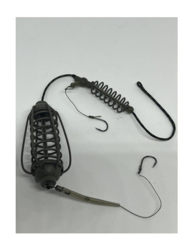 Montură pescuit universală crap/caras momitor ×2 50g cu 2 cârlige Nr.6 – Lazy Fish KA2650
