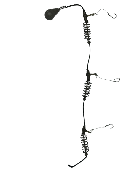 Montură pescuit crap/caras 3×arc 40g cu 3 cârlige Nr.8 – Lazy Fish KL3840 Super