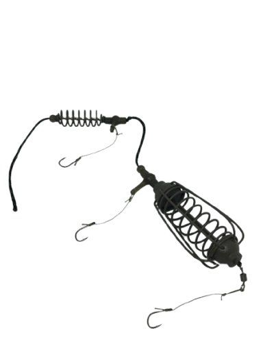Montură pescuit crap/caras 50g cu 3 cârlige Nr.8 – Lazy Fish AL3850 Mega