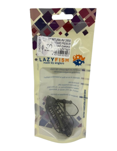 Montură pescuit crap/caras cu momitor 50g cu 2 cârlige Nr.6 – Lazy Fish AV2650