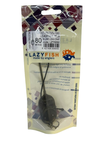 Montură pescuit crap Method in-line long 80g – Lazy Fish TNFA1680