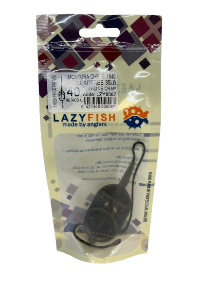 Montură pescuit crap Method XL in-line 40g – Lazy Fish CHFXL1840