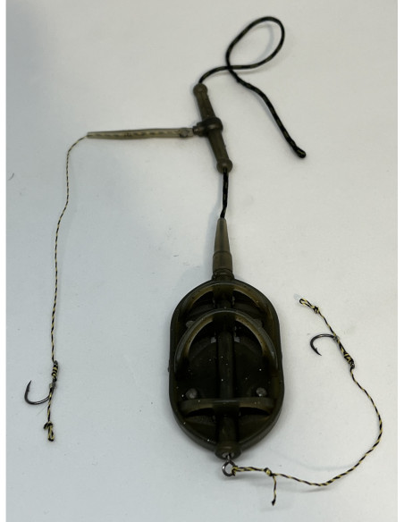 Montură pescuit crap Method XL in-line 50g cu 2 cârlige – Lazy Fish CHFXL2650