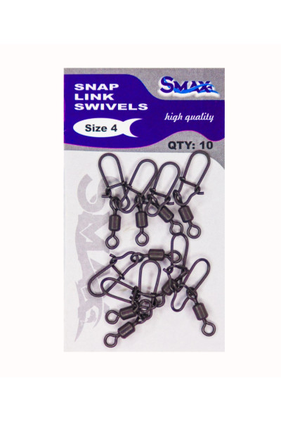 Agrafa cu Vartej Smax (Snap Link Swivels) - 10 buc./plic