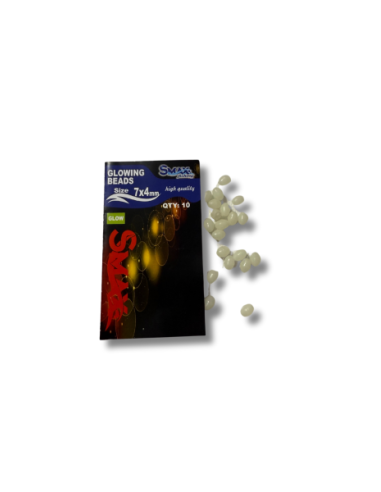 Opritoare Glowing Beads Smax 7x4mm, 20buc./plic