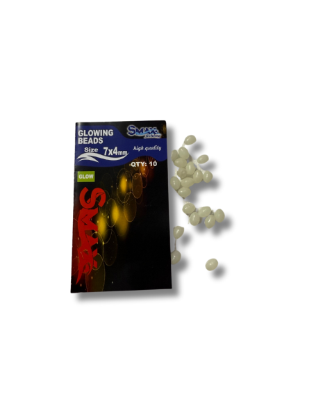 Opritoare Glowing Beads Smax 7x4mm, 20buc./plic