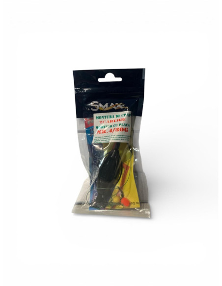Montură pescuit crap pentru ape curgătoare 80g, 2 cârlige Nr.4/6 | Calitate Premium