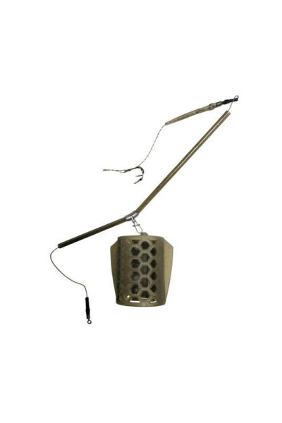 Montură pescuit feeder 60g pentru crap – Lazy Fish FHT1860 | Cosuleț feeder Premium