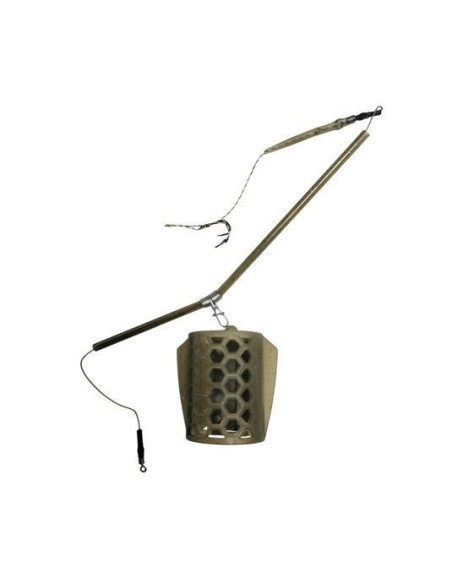 Montură pescuit feeder 60g pentru crap – Lazy Fish FHT1860 | Cosuleț feeder Premium