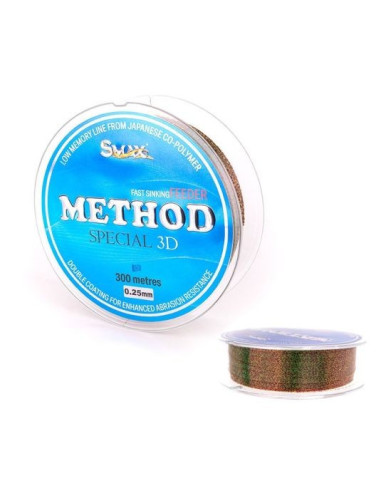 Fir Monofilament Method Special 3D, Smax Fast Sinking, 300m